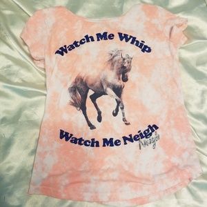 Girls Horse T-Shirt "Watch me Whip" sz 7/8